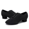 Paladino Dançante Sapatos de Dança Sapatos de Dança para Meninas Crianças Sapatos de Dança em Tecido Oxford Salto Médio Sola Macia Salto Baixo Sapatos de Exercício para Crianças