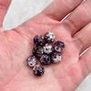 Bola de diamante incrustada con cuentas de cristal de pedrería, cuentas con agujero, cuentas espaciadoras, hechas a mano, material para colgante de pulsera de mano, accesorios de joyería DIY al por mayor