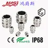 Hongjuesi Acero Inoxidable 304 Cable Conector Antiexplosión Metal Sello Impermeable IP68 Prensaestopas Cabezal de Relleno