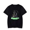 Camiseta Casual do Anjo Flamejante Padrão Casual Manga Curta Masculina e Feminina Comércio Exterior Nova Gola Redonda