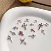 Nueva Joyería para Uñas Cruzadas Estilo Popular de Celebridad de Internet Joyería de Aleación DIY Diamante Rosa Joyería para Uñas Estilo Retro