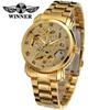 T-WINNER8047 Nuevo reloj mecánico automático de moda para hombre con correa de acero hueco