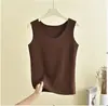 Nova Colete Quente Outono e Inverno Camisola Feminina Veludo Plus Espessado Camada Base Roupa Íntima Cor Sólida Confortável Top