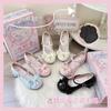 [Un Poco Dulce Listo para Enviar] Original Flower Bell Season Zapatos Originales Lolita Dulces y Lindos con Lazo y Punta Redonda