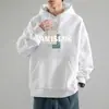 Sudadera con capucha para hombre, chaqueta gruesa casual holgada, nueva tendencia otoño 2025 marca impresa top de manga larga para pareja