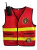 Casa de juegos para niños Ropa de juego de rol Traje de bombero Héroe de la extinción de incendios Chaleco rojo Ropa para jugar al fuego