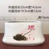 Macetas de Cerámica Directo de Fábrica para el Hogar Rectangulares de Gres Retro Chinas Macetas para Flores Adornos de Sala de Estar Macetas para Bonsái