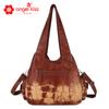 AngelKiss Bolso de Hombro Casual para Mujer Nuevo Estilo Europeo y Americano Bolso Cruzado Tie-Dye de Moda Bolso Tote Portátil Venta al por Mayor