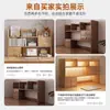 Estante de Mesa em Madeira Maciça Suporte de Mesa Estante Simples de Armazenamento para Casa Estudante Escritório Vertical Multi-Camada Pequeno Suporte de Armazenamento