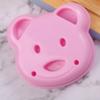 Molde para hacer sándwiches con forma de oso 3D con borde cruzado, ideal para hacer pan y tostadas.