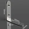 Soporte angular de acero inoxidable fijador de ángulo recto de 90 grados conector de soporte triangular de hierro pieza de refuerzo tipo ferretería soporte de estante