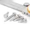 Tornillos Autorroscantes Autoperforantes de Acero Inoxidable 316 con Cabeza de Brida Hexagonal M4.2-M6.3