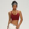 Sujetador de Yoga Nude Europeo y Americano Transpirable de Secado Rápido Transfronterizo Sujetador Deportivo para Correr Top de Fitness de Espalda Hermosa Ropa de Yoga para Mujer