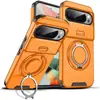 Funda de teléfono adecuada para Google Pixel11Pro XL con Ventana Deslizante 9A Soporte de Anillo Giratorio Cubierta Protectora