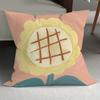 Fronha de Travesseiro Combinada Girassol Estilo Ins Almofada Travesseiro Decorativo Almofada de Sofá Nórdica Travesseiro de Encosto de Cama