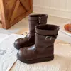Botas altas de estilo coreano para niños transfronterizas, nueva colección otoño/invierno 2026, botas cálidas para niñas, botas Martin retro para niñas
