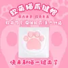 Teclado Personalizado Super Lindo de Garra de Gato Rosa Girly Silicona Suave Cola de Pez de Madera Piedra Papel Tijeras Teclado Mecánico