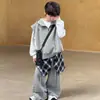 Traje Deportivo para Niños Primavera y Otoño 2026 Estilo Nuevo Ropa para Niños Grandes Ropa Fresca Casual Elegante Atuendo de Otoño