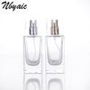 Suministro directo B016-30ml 50ml botella de perfume cuadrada transparente botella de vidrio embalaje vidrio spray botella vacía