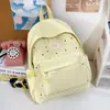 Mochila Escolar Transfronteiriça para Estudantes Universitárias, Grande Capacidade, Estampa Estilo Floresta, Fofa, Mochila de Viagem Leve para Alunos do Ensino Fundamental