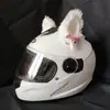 Decoración para Casco de Motocicleta Campana Orejas de Gato Lindas y Elegantes Accesorios para Motocicleta Vehículo Eléctrico Esquí Decoración Equipo de Montar