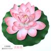 Decoração de Lótus Flor Artificial Folha de Lótus Aquário Tanque de Peixes Paisagem Flutuante Plástico Ornamentos Lótus Aquático Adereços Buda