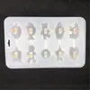 Molde de Silicone Animal de Desenho Animado com 10 Furos para Fazer Picolés Old Beijing, Sorvetes e Moldes de Sobremesa