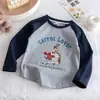 Camiseta para Niñas Primavera y Otoño 2026 Nueva Elegante Camiseta Básica de Algodón de Manga Larga para Bebés Niñas Ropa de Primavera Top t