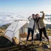 Tienda de campaña plegable para exteriores, portátil, para parques, equipo de acampada, para pasar la noche, resistente a la lluvia, engrosada, automática, para playa y interior.