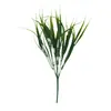 Em estoque flor artificial flor falsa buquê 7 galhos grama de primavera grama plástica decoração de casa sala de estar flores arranjo de flores com grama