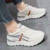 Zapatos de Mujer de Moda Transfronterizos 2025 Nuevos Versátiles Suela Blanda Zapatillas Deportivas para Estudiantes Zapatos Casuales Cuero Suave Zapatos Blancos