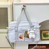 Bolso de Hombro Lindo de Lunares Estilo Japonés Mochila Pequeña Versátil para Estudiante Bolso de Mano Bolso Cruzado Insignia de Anime Ita Bag