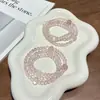 Pulsera de cristal rosa natural, pulsera de cristal blanco de doble punta, pulsera de cristal de fresa de agua, diseño de cuentas, joyería de nicho de múltiples tesoros