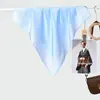 Lenço Quadrado Pequeno de Cor Sólida com Borda, Imitação de Seda, Simples e Versátil, para Primavera e Verão, Viagem Casual, Decoração, Lenço de Pescoço, Xale