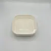 Caja de Almuerzo Desechable, Caja de Empaque para Comida Ligera, Caja de Almuerzo a Prueba de Aceite, Caja de Empaque para Ensalada de Frutas, Bol Cuadrado de Papel Kraft