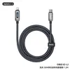 Cabo de Dados Trançado Remax Running Light Cabo de Carregamento para Celular Liga de Alumínio Super Rápido 100W Suporta Laptops