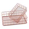 Cesta de almacenamiento de hierro directa de fábrica cesta de almacenamiento caja de almacenamiento de escritorio cesta de almacenamiento de artículos diversos para juguetes de jardín de infancia