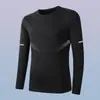 [Essencial de Outono] Camiseta Masculina Lisa Versátil de Corte Solto com Gola Redonda e Manga Longa, Top Casual Tendência de Marca para Outono