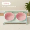 Comederos y Bebederos para Gatos y Perros, Comederos para Comida de Gato, Doble Comedero para Gatos, Comederos y Bebederos Inclinados para Mascotas, Protegen la Columna Cervical, Previenen Volcaduras, Personalización del Fabricante