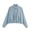 Moda Casual Versátil Estilo Europeo Chaqueta de Mezclilla Estilo Otoño para Mujer Diseño Holgado Adelgazante Sentido del Diseño Chaqueta de Mezclilla para Dama