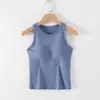 Chaleco de Hilo Modal de Longitud a la Cintura con Copas y Tirantes para Mujer, Camiseta Básica Ajustada, Tops Tubulares de Verano para Intimidad, Ropa Interior de Cuello Alto