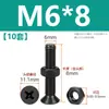 Tornillos de acero inoxidable 304 negros de cabeza avellanada en cruz juego de dos piezas tornillos de máquina de cabeza plana y tuercas M2M3M4M5M6M8
