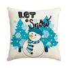 Funda de almohada navideña Amazon temu, funda de cojín navideña de invierno transfronteriza para el hogar, funda de almohada para sofá de sala de estar