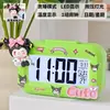 Melody Mini Luminoso Digital Pequeño Despertador Temporizador Estudiante Mesita de Noche Portátil Reloj Escritorio Inteligente Hora Digital