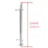 Columna de acero inoxidable para balcón, interior y exterior, villa, ático de moda simple, barandilla de escalera, barandilla de vidrio