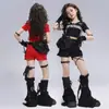 Roupas de Dança Jazz para Meninas Verão Tops de Jazz Infantis Roupas de Apresentação Grupo Feminino Estilo Coreano Kpop Roupas de Apresentação Hip-Hop Tendência
