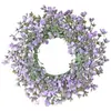 Estilo Escandinavo Transfronterizo Simple Decoración de Puerta Guirnalda Eucalipto Flor Falsa Guirnalda de Flores Artificiales Fiesta Navideña Decoración Especial