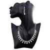 Yiwu fábrica directa Joyería de Perlas collar diseño nicho femenino lujo ligero joyería nupcial collar aretes traje