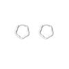 Celebridad de internet elegante Corea del Sur simple arete de aro arete nube pendientes geométricos aretes 2023 nuevo nicho mayoreo