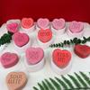 Cross-border nova série DIY Dia dos Namorados tridimensional carta de amor vela sabão incenso vela molde de silicone